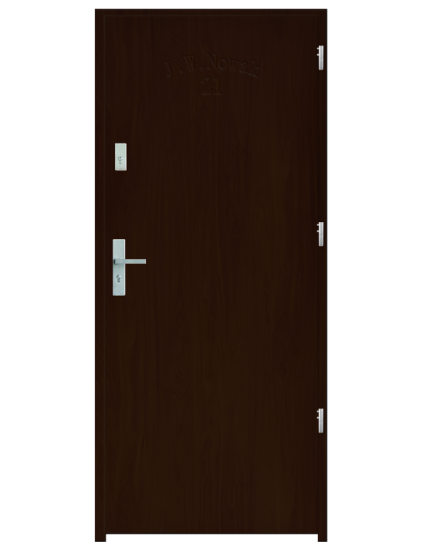 Drzwi wejściowe D10 Orzech Jasny