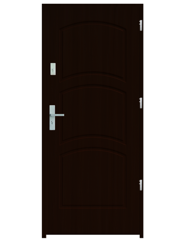 Drzwi wejściowe D3 Orzech Ciemny