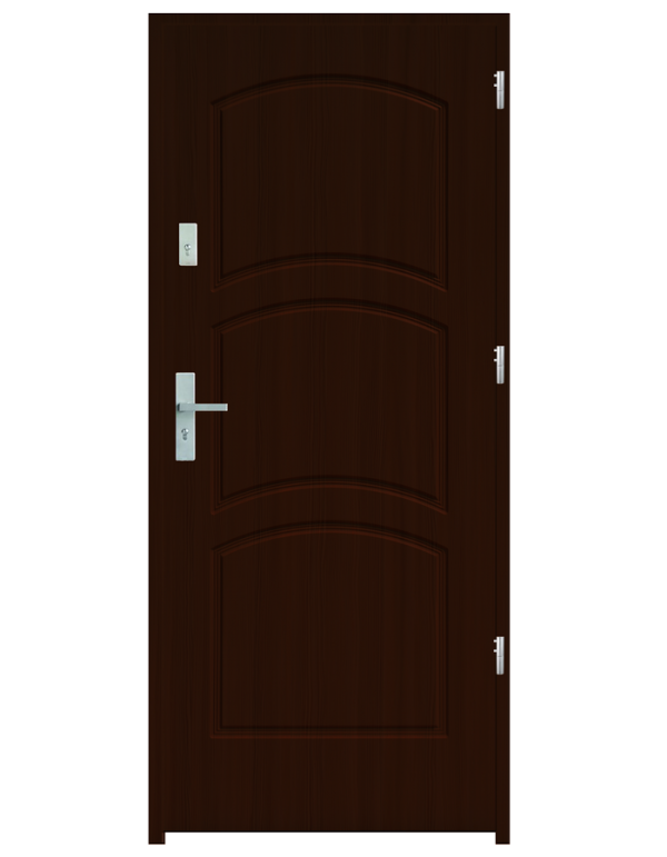 Drzwi wejściowe D3 Orzech Jasny