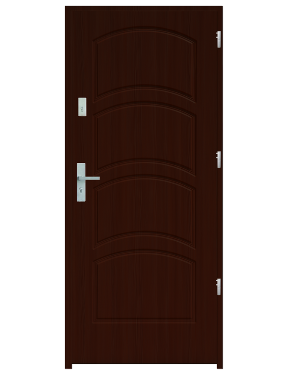 Drzwi wejściowe D44 Mahoń