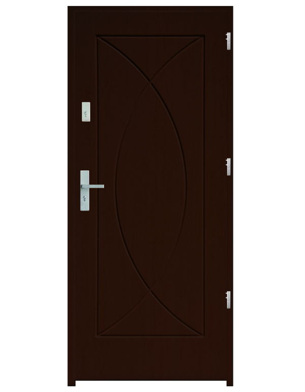 Drzwi wejściowe Eos Orzech Jasny